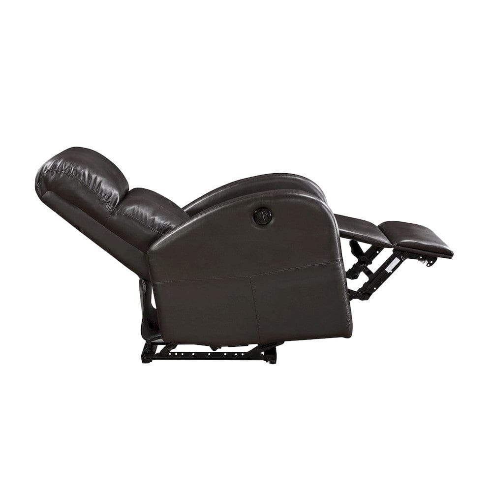 Homelegance  - Wiley Power Reclining Chair in Brown - 9478BRW-1PW  view 7