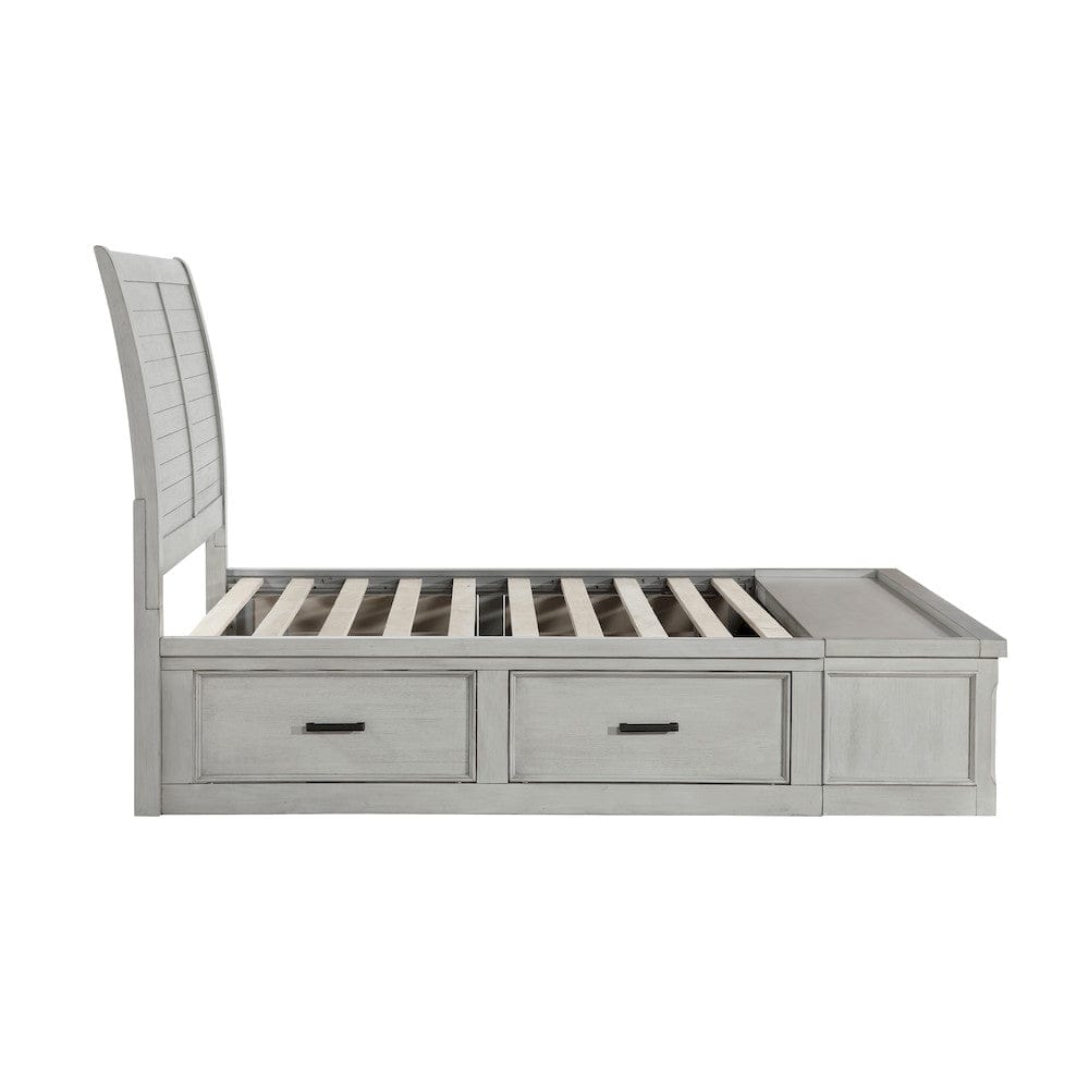 Homelegance  - Willowbrook Queen Platform Bed W/ Storage Footboard and Side Rails - 1337-1x  view 7