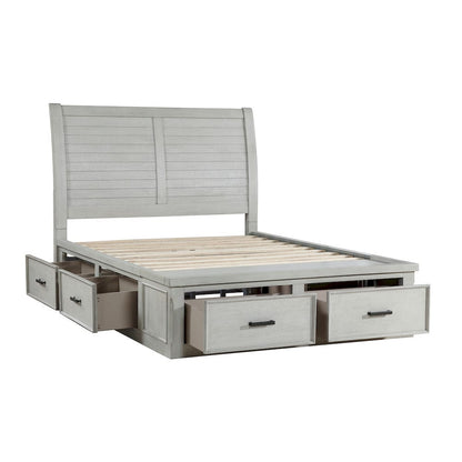 Homelegance  - Willowbrook Queen Platform Bed W/ Storage Footboard and Side Rails - 1337-1x  view 9