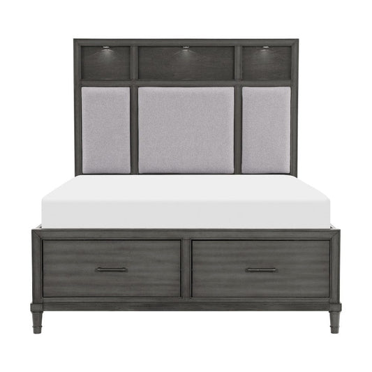 Homelegance  - Wittenberry California King Platform Bed in Pebble - 1573K-1CKx  view 1