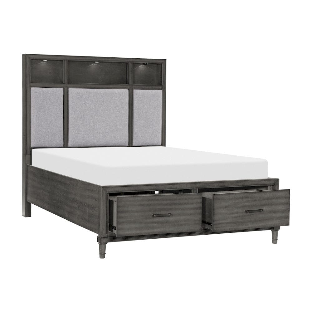 Homelegance  - Wittenberry California King Platform Bed in Pebble - 1573K-1CKx  view 3