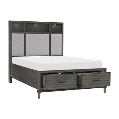 Homelegance  - Wittenberry California King Platform Bed in Pebble - 1573K-1CKx  view 3