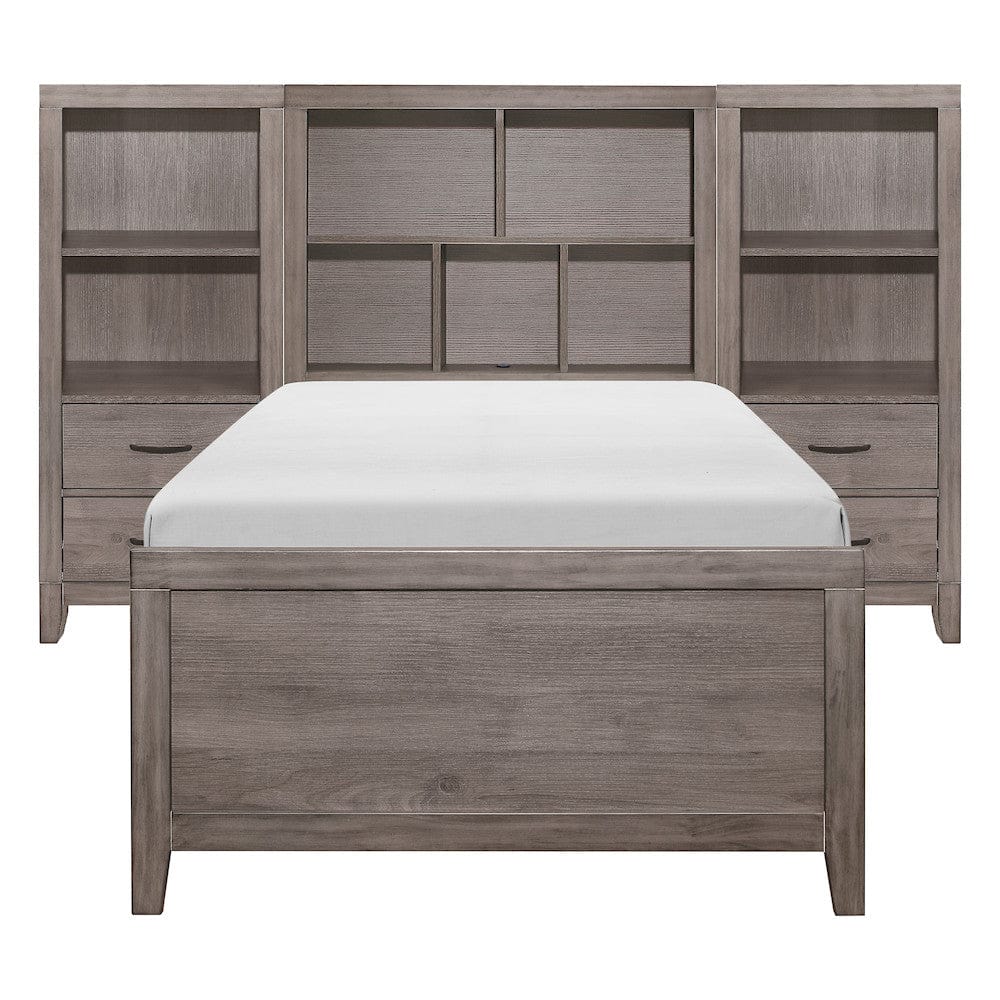 Homelegance  - Woodrow 3pc Set Twin Wall Bed - 2042NBTxWB  view 1