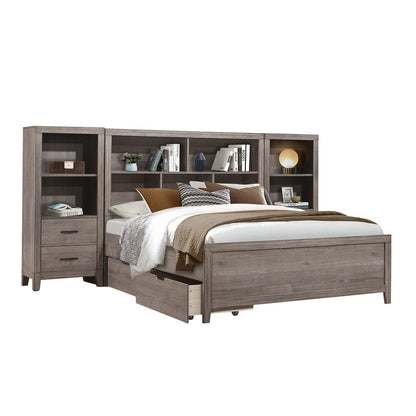 Homelegance  - Woodrow 4pc Set Queen Wall Bed W/ Toy Boxes - 2042NBxWBT  view 1