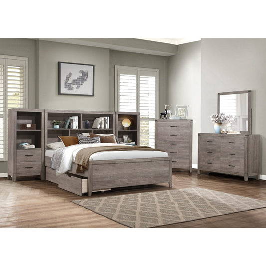 Homelegance  - Woodrow 4pc Set Queen Wall Bed W/ Toy Boxes - 2042NBxWBT  view 2