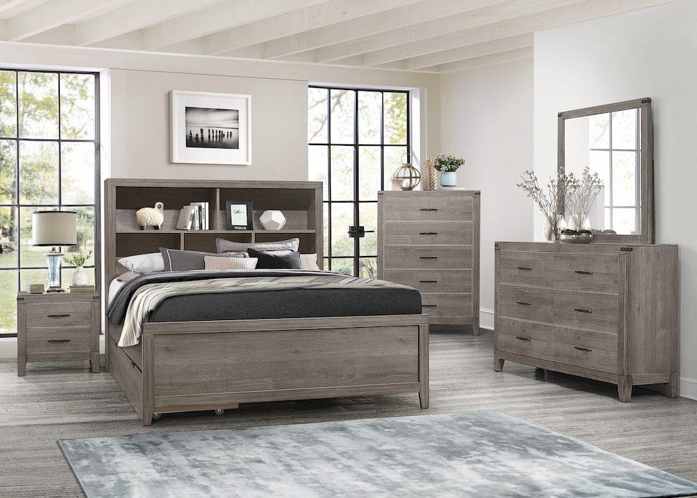 Homelegance  - Woodrow Full Platform Bed - 2042NBF-1x  view 4