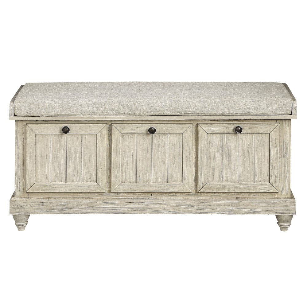 Homelegance  - Woodwell Lift Top Storage Bench in Beige - 4586W  view 1
