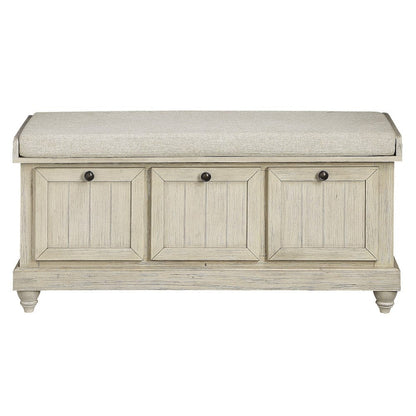 Homelegance  - Woodwell Lift Top Storage Bench in Beige - 4586W  view 1