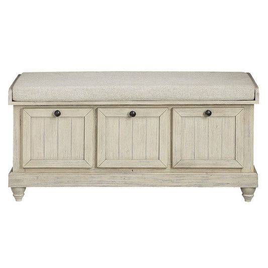 Homelegance  - Woodwell Lift Top Storage Bench in Beige - 4586W  view 1