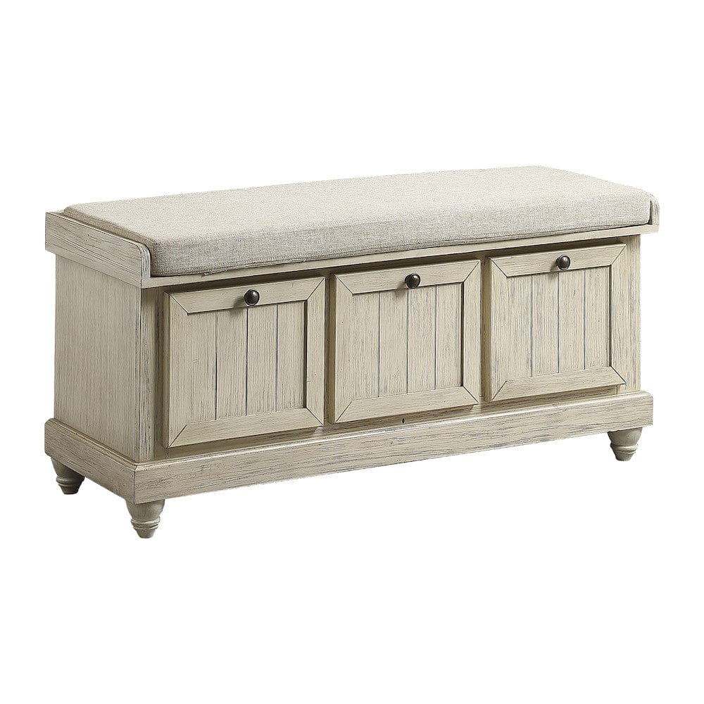 Homelegance  - Woodwell Lift Top Storage Bench in Beige - 4586W  view 2