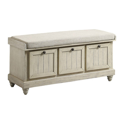 Homelegance  - Woodwell Lift Top Storage Bench in Beige - 4586W  view 2