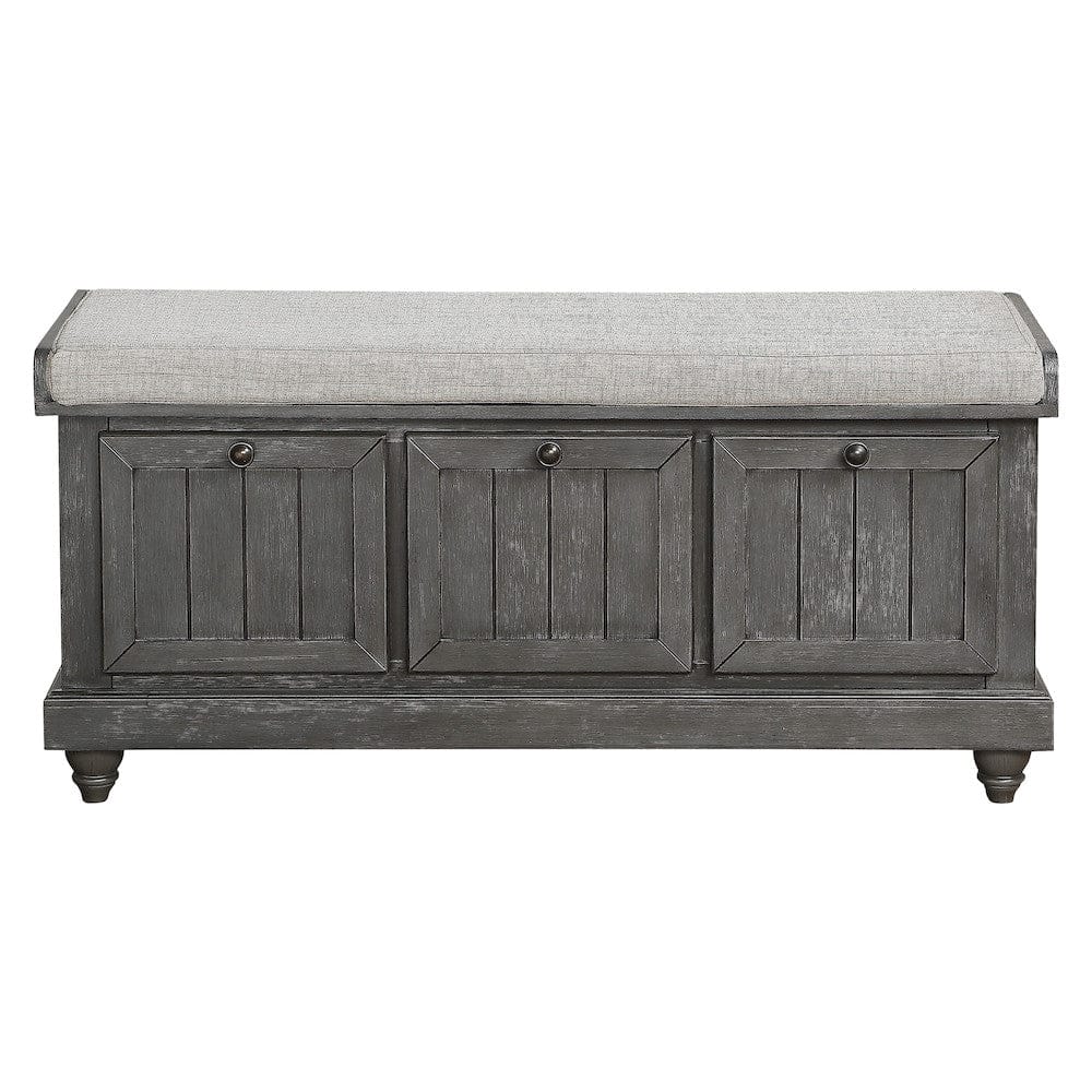 Homelegance  - Woodwell Lift Top Storage Bench in Gray - 4586DG  view 1