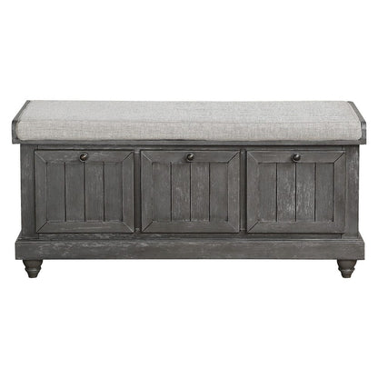 Homelegance  - Woodwell Lift Top Storage Bench in Gray - 4586DG  view 1