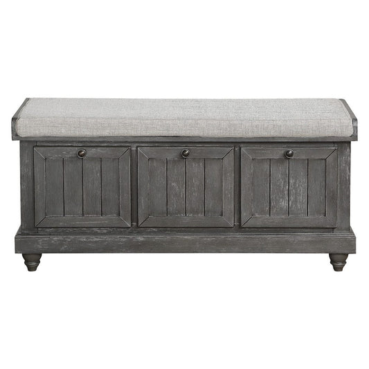 Homelegance  - Woodwell Lift Top Storage Bench in Gray - 4586DG  view 1