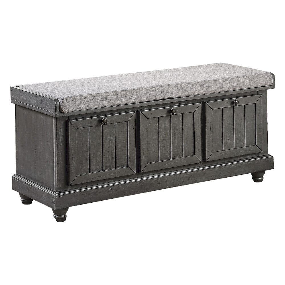 Homelegance  - Woodwell Lift Top Storage Bench in Gray - 4586DG  view 2