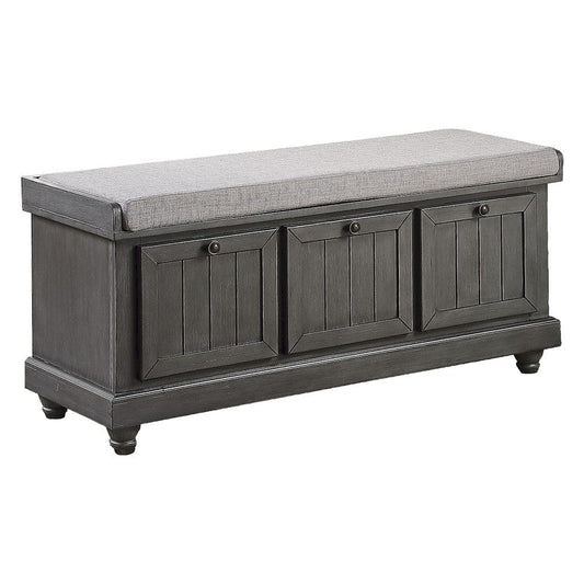 Homelegance  - Woodwell Lift Top Storage Bench in Gray - 4586DG  view 2