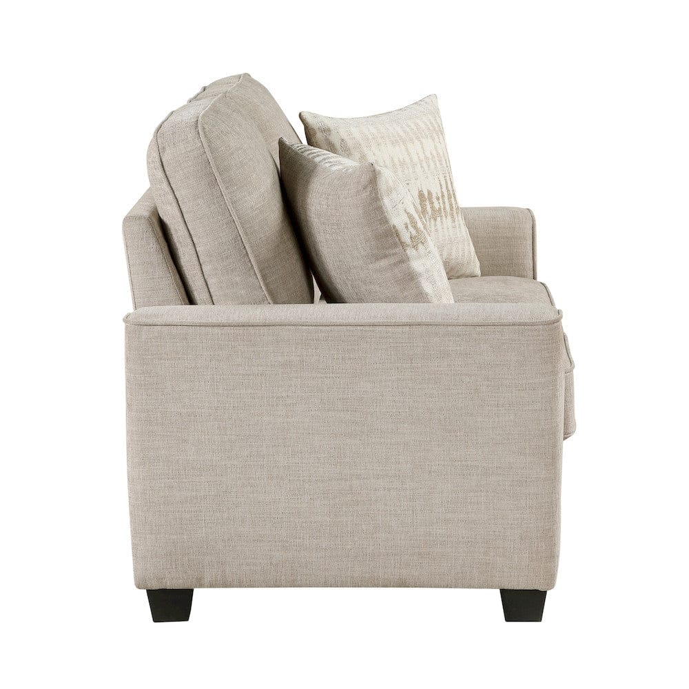 Homelegance  - Zander Love Seat in Taupe - 9745TP-2  view 3