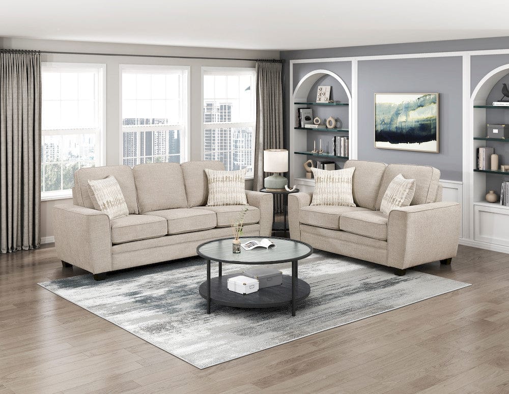 Homelegance  - Zander Love Seat in Taupe - 9745TP-2  view 7