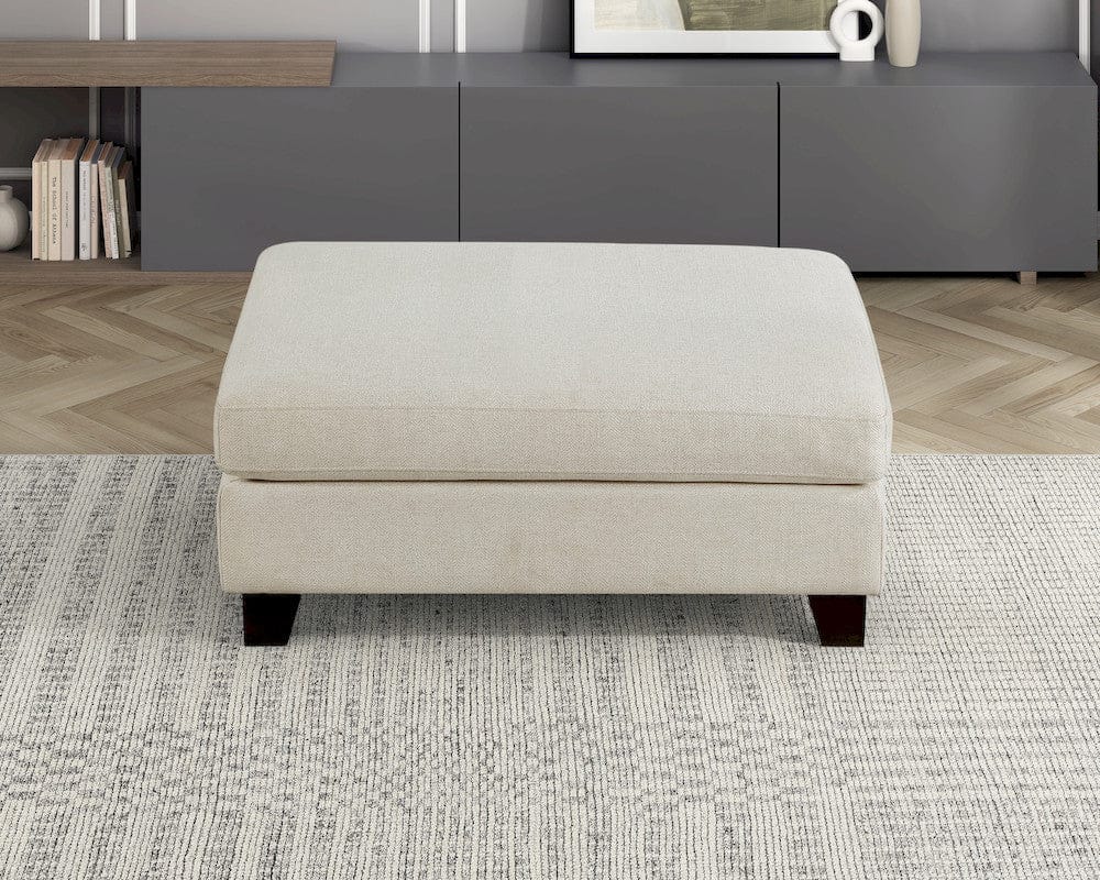 Homelegance  - Zeke Ottoman in Ivory - 9490BE-4  view 5
