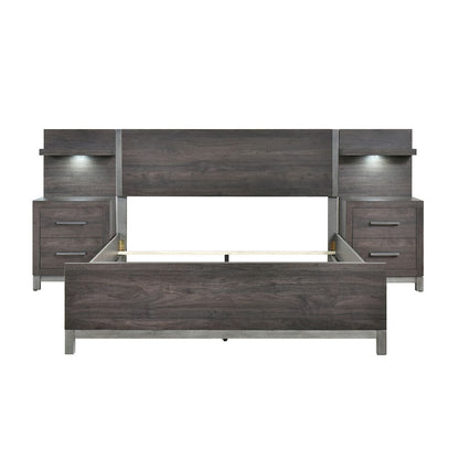 Homelegance  - Zephyr 5pc Set California King Wall Bed - 1577DGK-1CKxWB  view 2