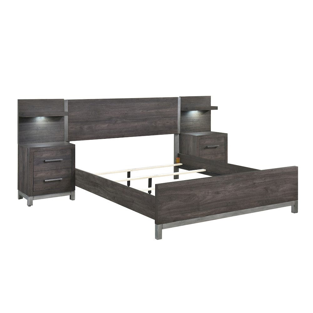 Homelegance  - Zephyr 5pc Set California King Wall Bed - 1577DGK-1CKxWB  view 4