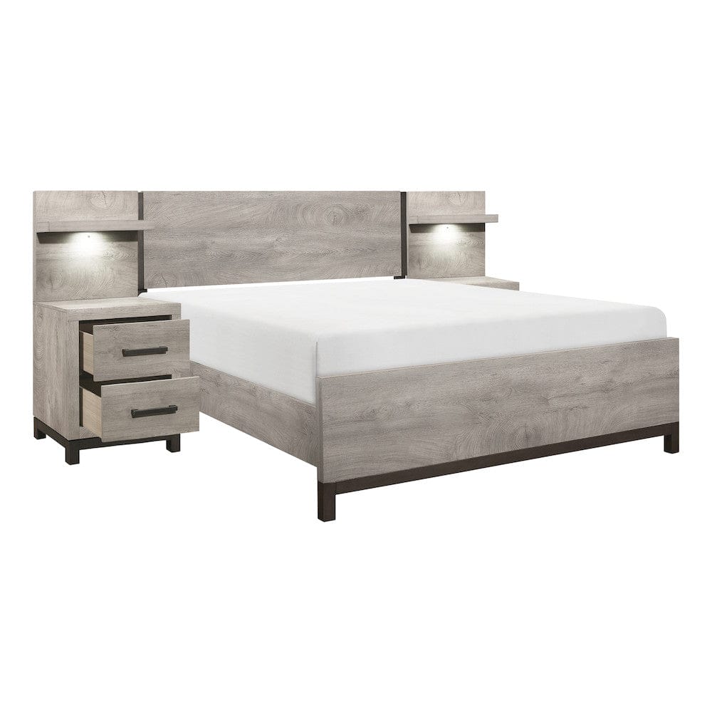 Homelegance  - Zephyr 5pc Set Eastern King Wall Bed - 1577K-1EKxWB  view 4