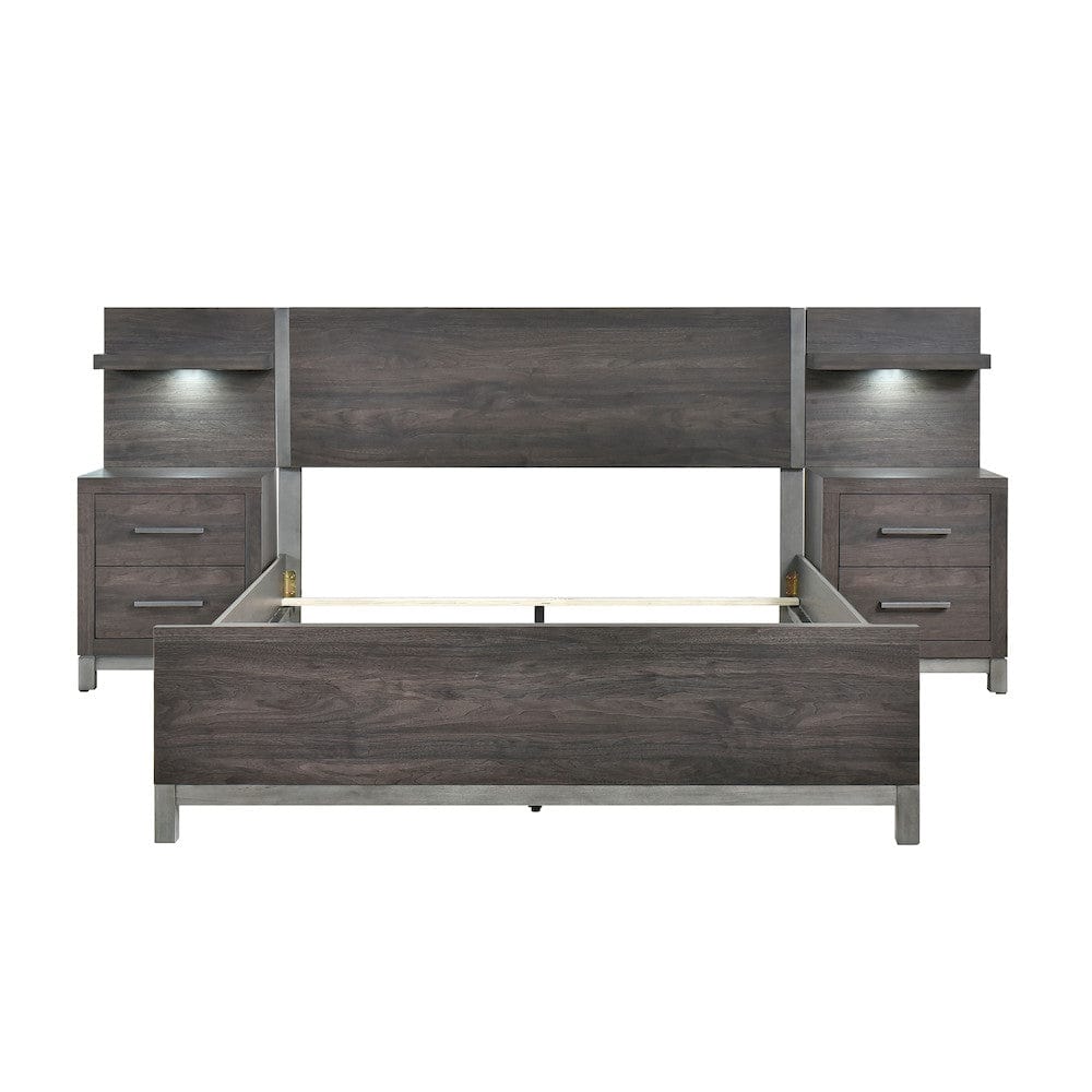 Homelegance  - Zephyr 5pc Set Full Wall Bed - 1577DGF-1xWB  view 2