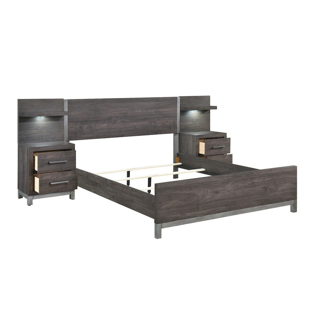 Homelegance  - Zephyr 5pc Set Full Wall Bed - 1577DGF-1xWB  view 6