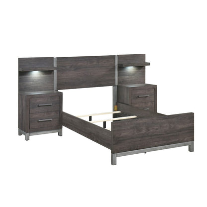 Homelegance  - Zephyr 5pc Set Twin Wall Bed - 1577DGT-1xWB  view 1