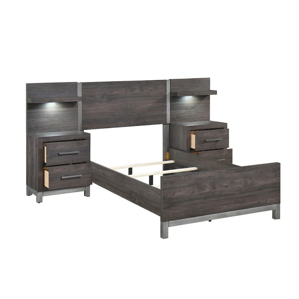 Homelegance  - Zephyr 5pc Set Twin Wall Bed - 1577DGT-1xWB  view 3