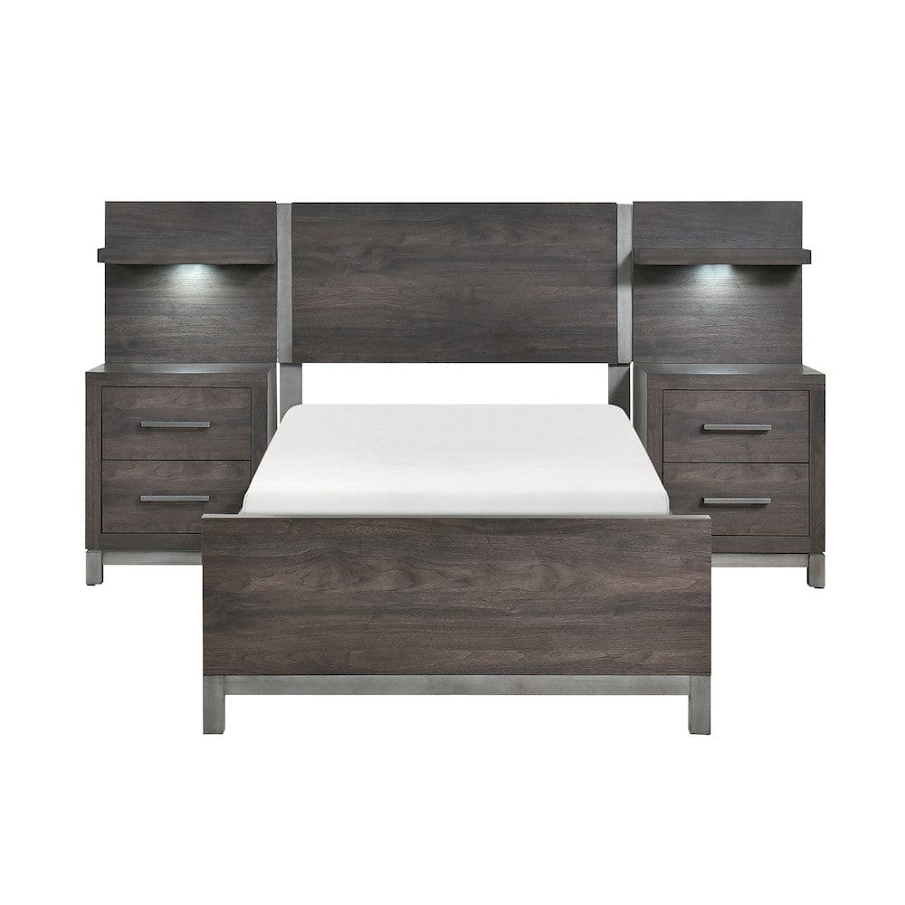 Homelegance  - Zephyr 5pc Set Twin Wall Bed - 1577DGT-1xWB  view 6