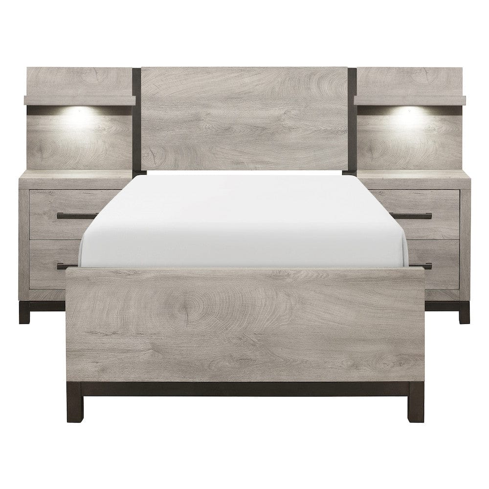 Homelegance  - Zephyr 5pc Set Twin Wall Bed - 1577T-1xWB  view 1