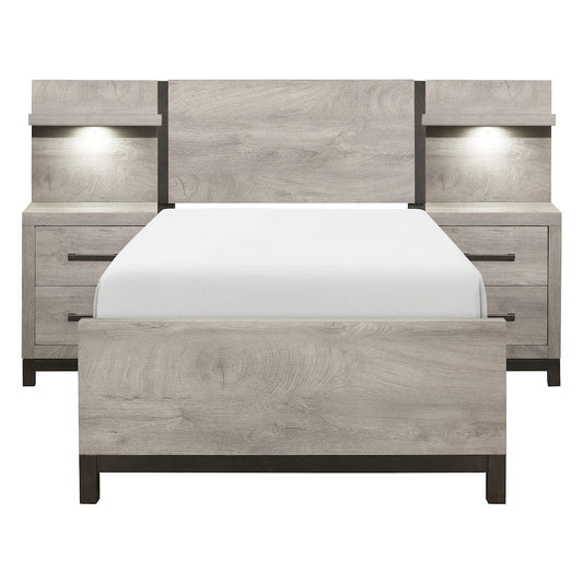 Homelegance  - Zephyr 5pc Set Twin Wall Bed - 1577T-1xWB  view 1