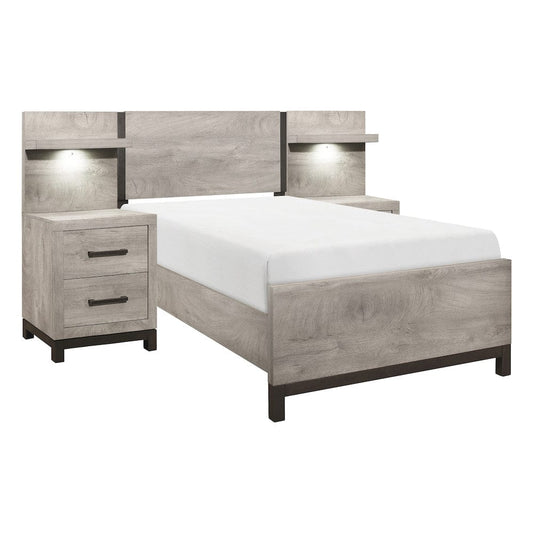 Homelegance  - Zephyr 5pc Set Twin Wall Bed - 1577T-1xWB  view 2