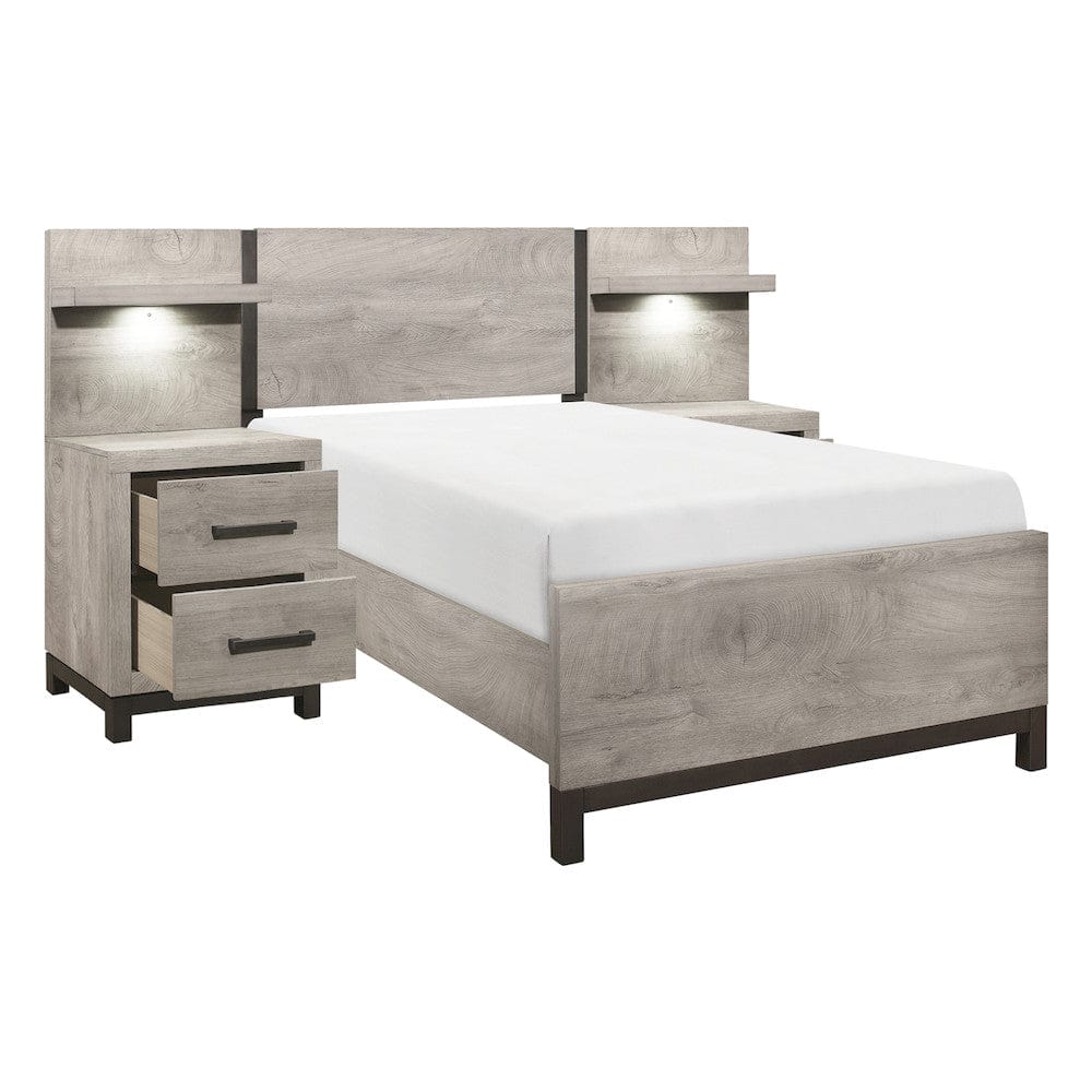 Homelegance  - Zephyr 5pc Set Twin Wall Bed - 1577T-1xWB  view 3