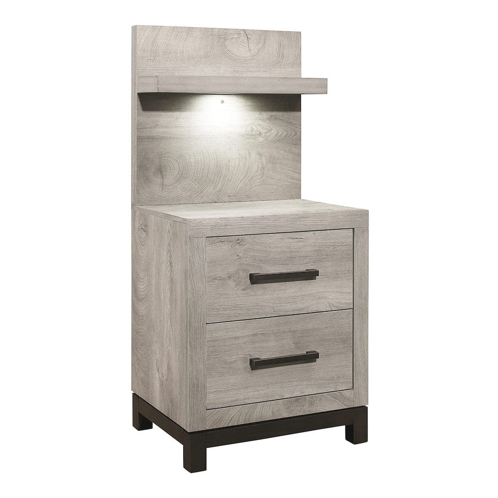 Homelegance  - Zephyr Night Stand W/ Wall Panel - 1577-4Px  view 1