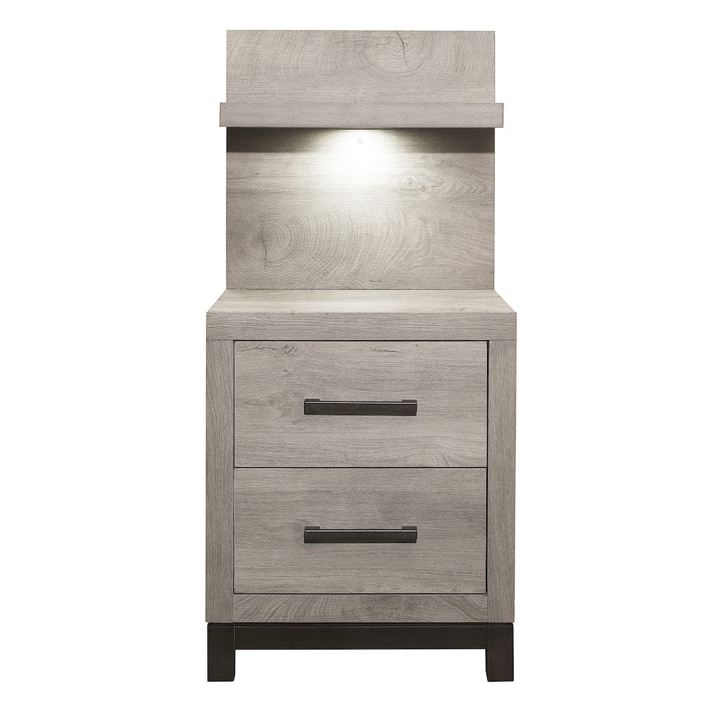 Homelegance  - Zephyr Night Stand W/ Wall Panel - 1577-4Px  view 3