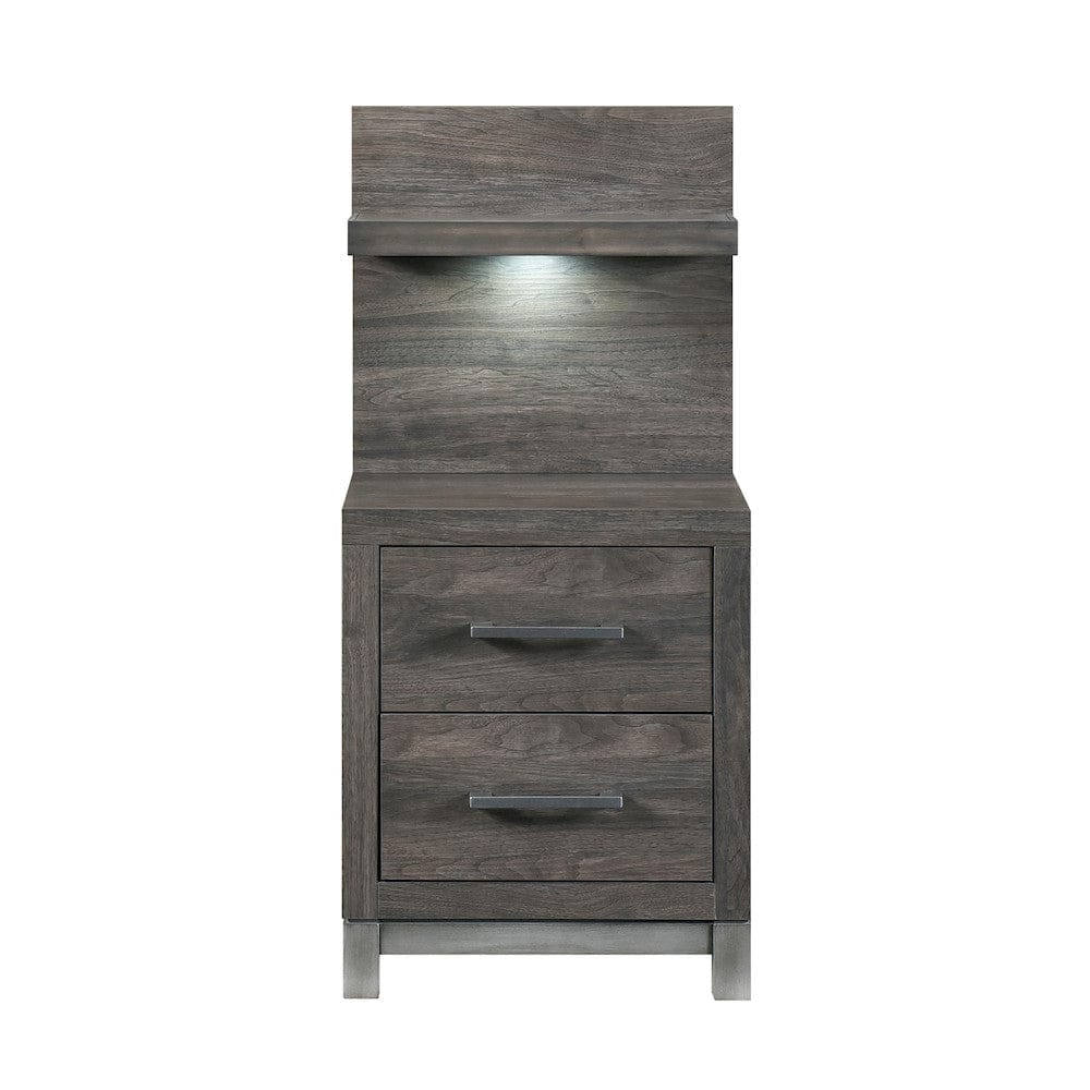 Homelegance  - Zephyr Night Stand W/ Wall Panel - 1577DG-4Px  view 1