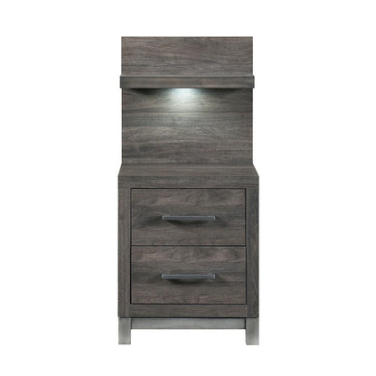 Homelegance  - Zephyr Night Stand W/ Wall Panel - 1577DG-4Px  view 1