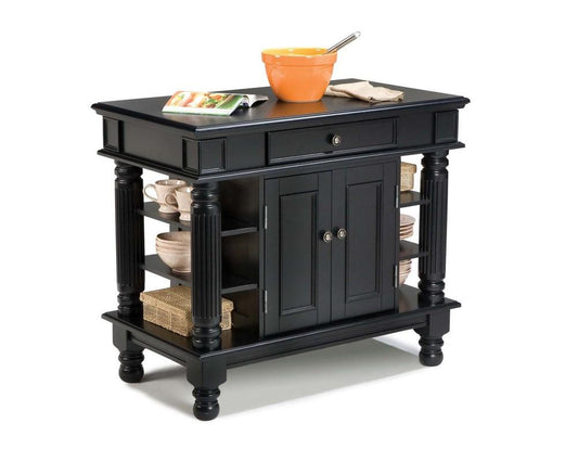 Homestyles Furniture - Americana Black Kitchen Island - 5092-94 veiw 2
