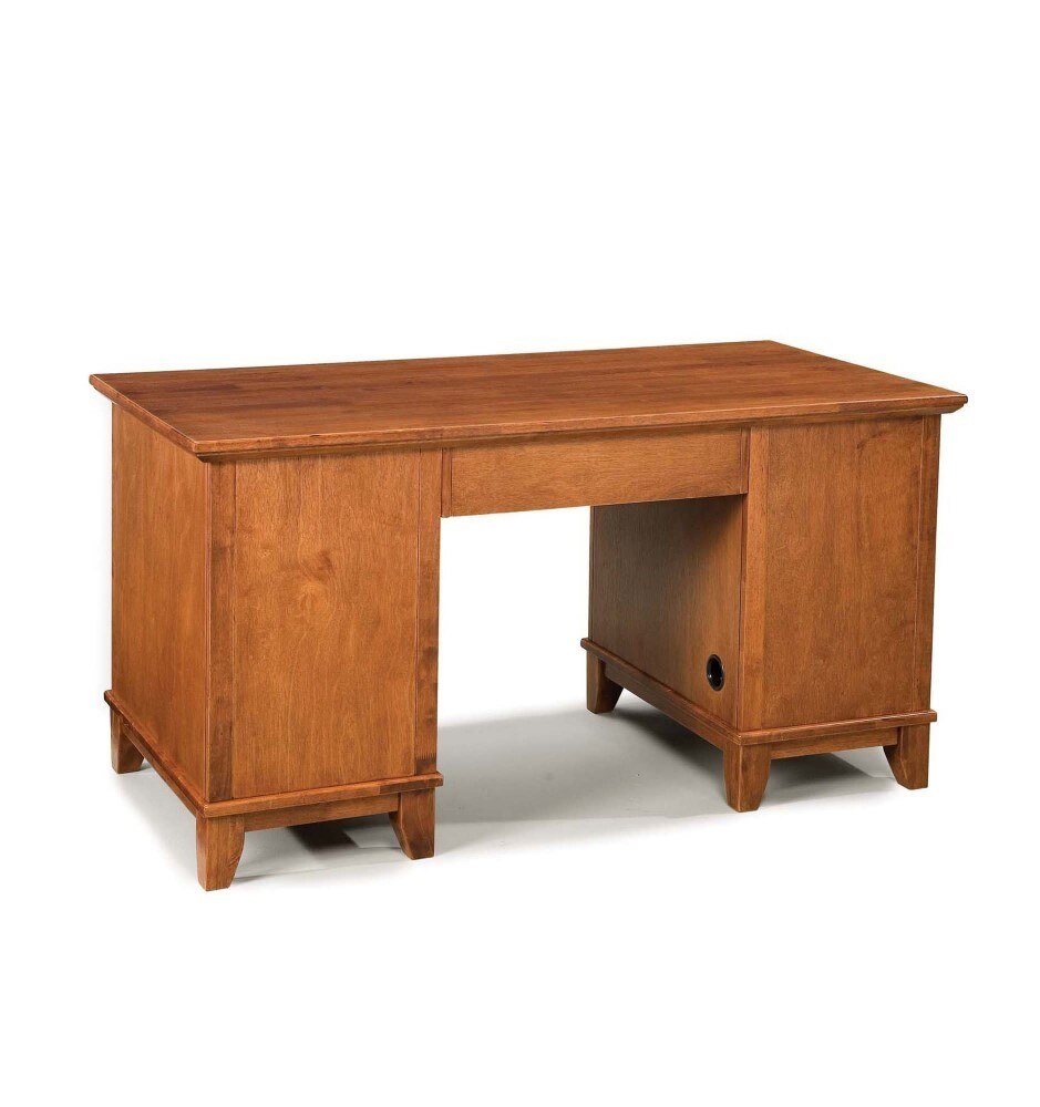 Homestyles Furniture - Arts & Crafts Brown Pedestal Desk - 5180-18 veiw 3