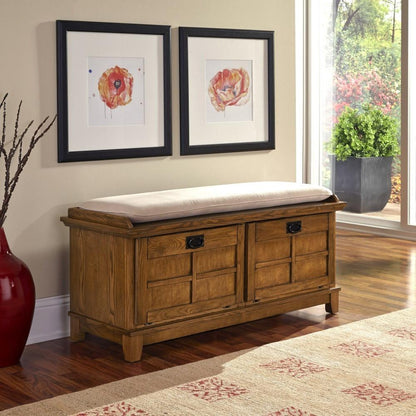 Homestyles Furniture - Arts & Crafts Brown Storage Bench - 5180-26 veiw 2