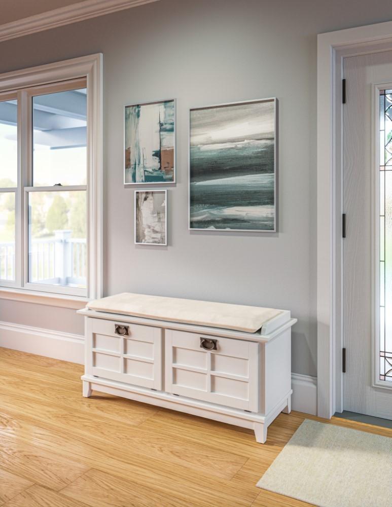Homestyles Furniture - Arts & Crafts White Storage Bench - 5182-26 veiw 2