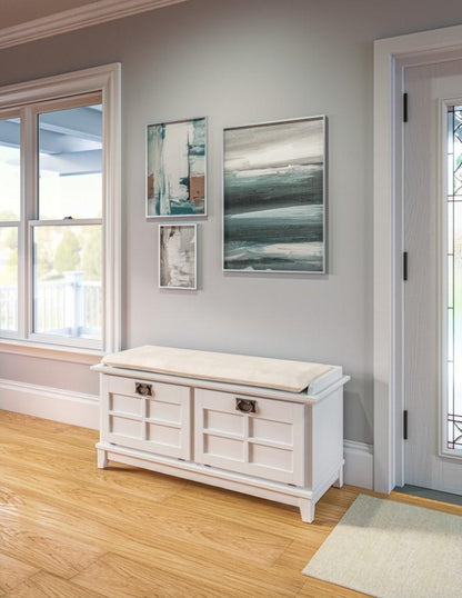 Homestyles Furniture - Arts & Crafts White Storage Bench - 5182-26 veiw 2