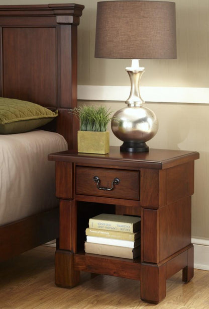 Homestyles Furniture - Aspen Brown Nightstand - 5520-42 veiw 2