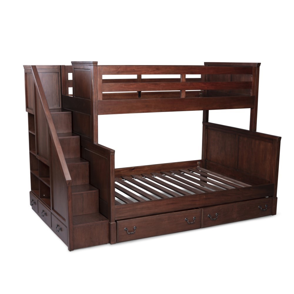 Homestyles Furniture - Aspen Brown Twin Over Full Bunk Bed - 5520-56D veiw 1