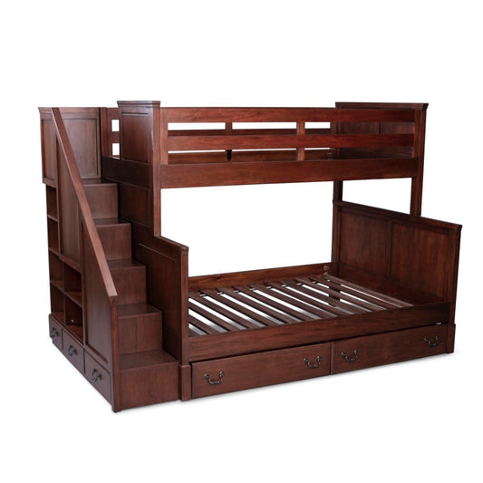 Homestyles Furniture - Aspen Brown Twin Over Full Bunk Bed - 5520-56D veiw 1