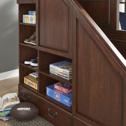 Homestyles Furniture - Aspen Brown Twin Over Full Bunk Bed - 5520-56D veiw 5