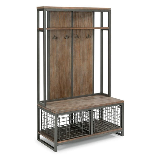 Homestyles Furniture - Barnside Gray Hall Tree - 5053-49 veiw 1