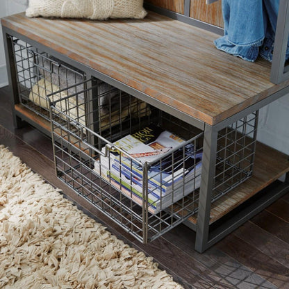 Homestyles Furniture - Barnside Gray Hall Tree - 5053-49 veiw 2
